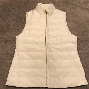 Michael Kors White Puffer Vest